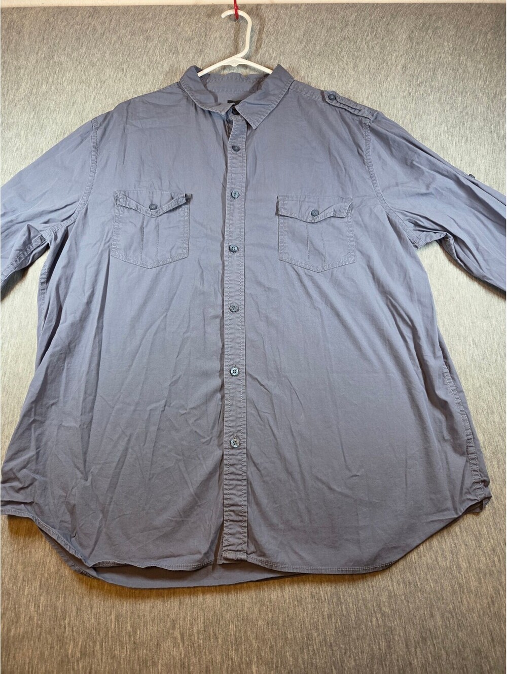 Helix Men's XXL Gray Button-Up Shirt